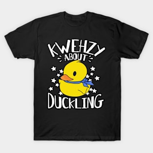 Kwehzy Crazy About Duckling - Yellow Duck Birthday T-Shirt